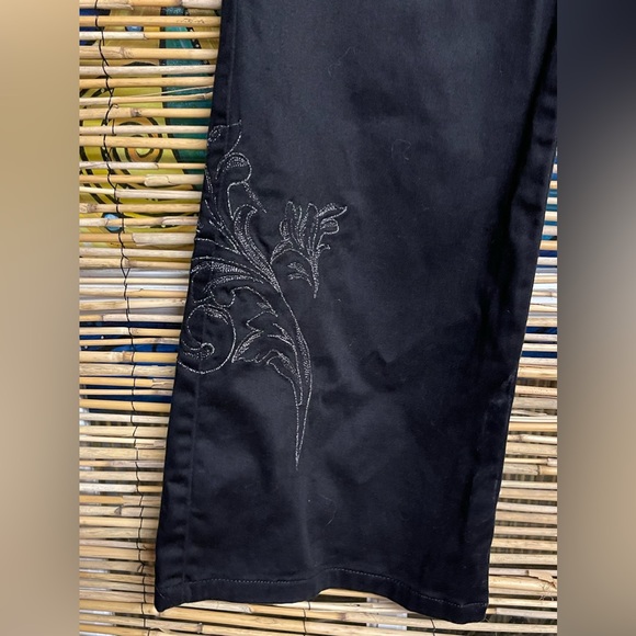 Harley Davidson Motor Clothes Black Bedazzled Pants - Picture 3 of 12